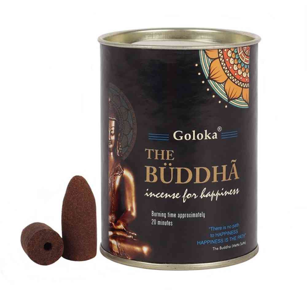 Something Different - Goloka Buddha Wierookkegels - Backflow - Zwart